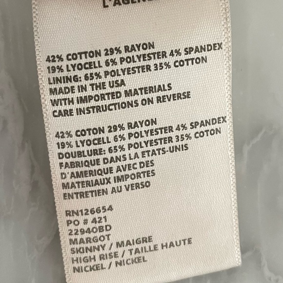 L'AGENCE Margot grey jeans size 26. Very good condition. - Picture 3 of 6